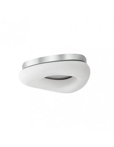 Plafon Paris Pq 25w 3000-4000-6500k Blanco/plata 2125 Lm 9x34x27 Cm C/remoto, Memoria Y Reg.Intensidad