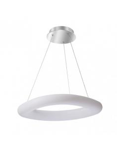 Colgante Paris Gr 60w 3000-4000-6500k Blanc/plata 5100Lm Regx73x48 Cm C/remoto, Memoria Y Reg.Intensidad