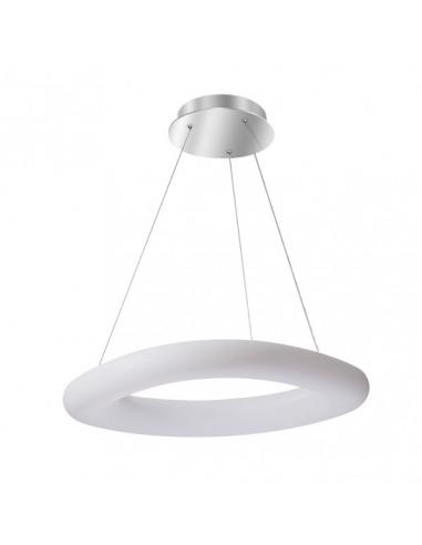 Colgante Paris Gr 60w 3000-4000-6500k Blanc/plata 5100Lm Regx73x48 Cm C/remoto, Memoria Y Reg.Intensidad