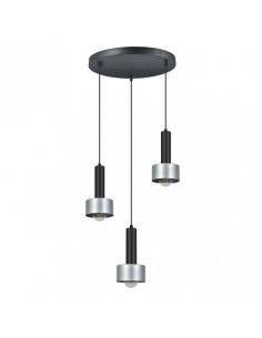 Allende 3xe27 Black/silver lamp Regx35x35 Cm