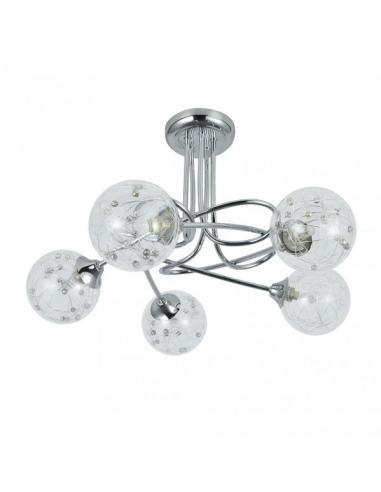 Rio De Janeiro Lamp 5xg9 Chrome 29x42x42 Cm