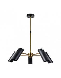 Marrakech 5xgu10 Black/leather lamp Regx58x58 Cm Orientable