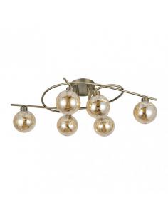 Varanasi 6xg9 Leather Ceiling Light 21x65x30 Cm