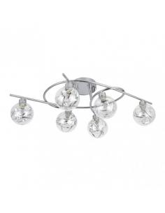 Plafon Varanasi 6xg9 Cromo 21x65x30 Cm