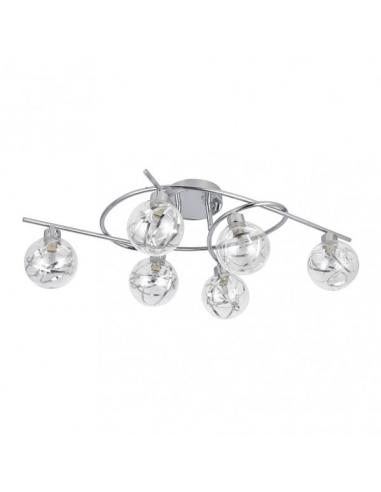 Plafon Varanasi 6xg9 Cromo 21x65x30 Cm