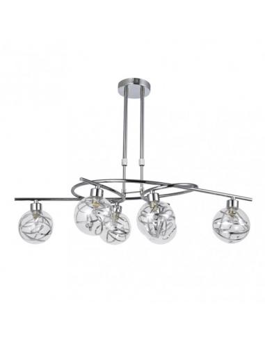 Varanasi 6xg9 Chrome Lamp Regx65x30 Cm