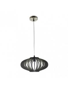 Sapelli Pendant 1xe27 Coffee Wood Regx35x35 Cm