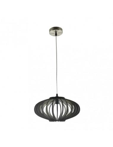 Colgante Sapelli 1xe27 Madera Cafe Regx35x35 Cm