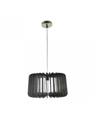 Ebony Pendant 1xe27 Coffee Wood Regx40x40 Cm