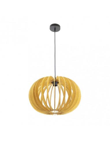 Elm Pendant 1xe27 Natural Wood Regx45x45 Cm