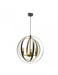 3xe14 Lace Pendant Brown/gold Regx46x46 Cm