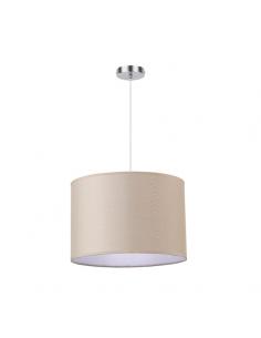Chanza Pendant 1xe27 Chrome/beige Regx30x30 Cm