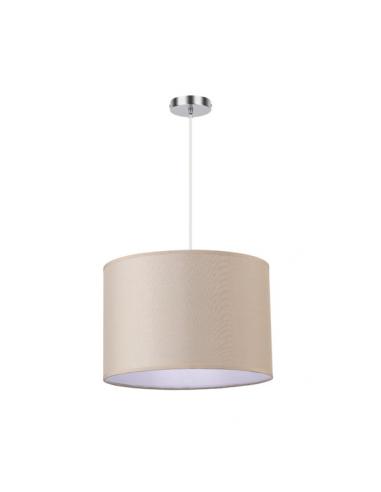 Chanza Pendant 1xe27 Chrome/beige Regx30x30 Cm