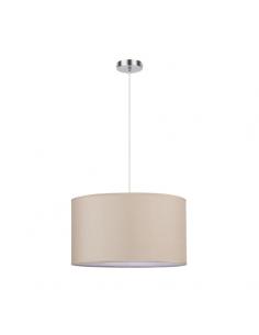 Chanza Pendant 2xe27 Chrome/beige Regx40x40 Cm