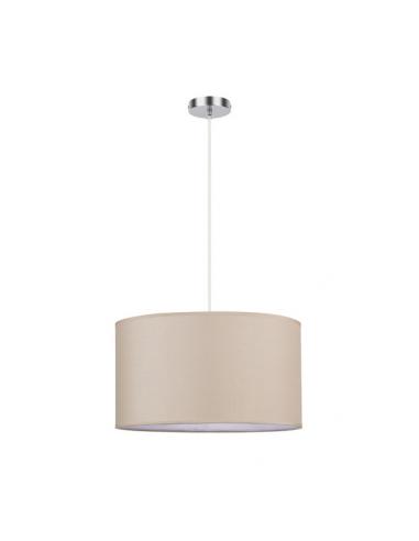 Chanza Pendant 2xe27 Chrome/beige Regx40x40 Cm