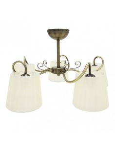 Cuzco 5xe14 Leather Lamp 37x65x65 Cm