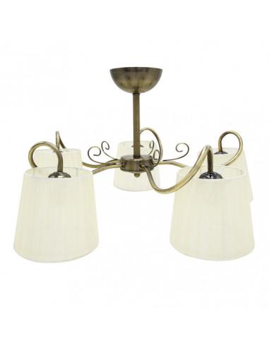 Cuzco 5xe14 Leather Lamp 37x65x65 Cm