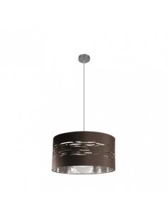 Fog Pendant 1xe27 Chrome/brown-silver Regx40x40 Cm