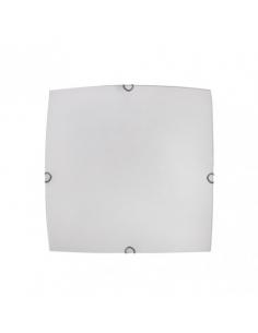 Ayla 2xe27 square ceiling light white 30x30x7 cm