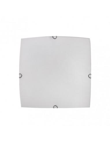 Ayla 2xe27 square ceiling light white 30x30x7 cm
