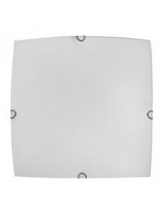 Ayla 3xe27 square ceiling light white 40x40x7 cm