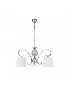 Bogota Lamp 3xe14 Chrome White Screen Regx57x57 Cm
