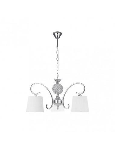 Bogota Lamp 3xe14 Chrome White Screen Regx57x57 Cm