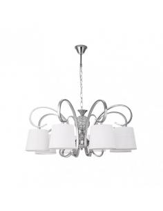 Bogota 8xe14 Chrome White Screen Lamp Regx75x75 Cm