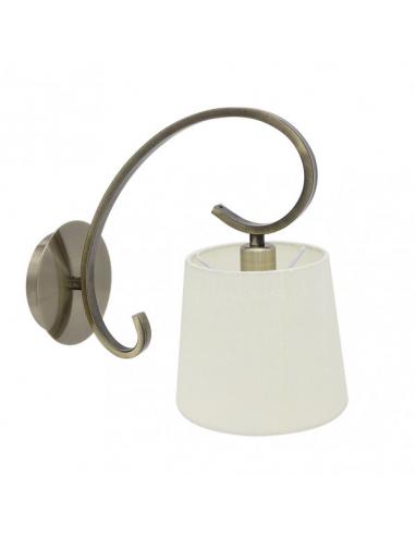 Bogotá 1xe14 Wall Light Beige Leather Screen 25x15x28 Cm