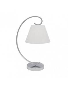 Bogota 1xe27 Chrome White Screen Table Lamp 42x20x26 Cm