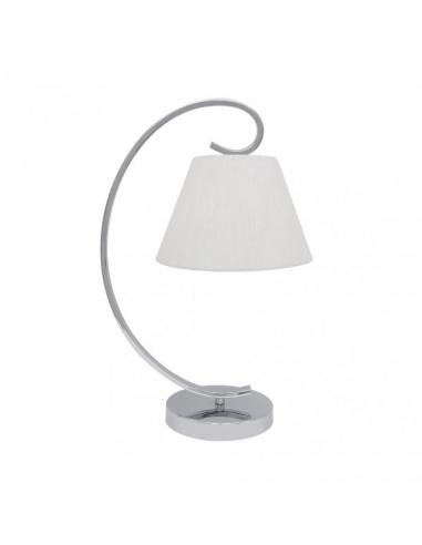 Sobremesa Bogota 1xe27 Cromo Pantalla Blanca 42x20x26 Cm