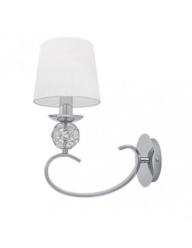 Ordoñez 1xe14 chrome white screen wall lamp 34x15x25 cm