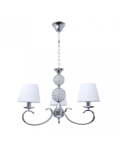 Ordoñez 3xe14 Chrome Lamp White Screen Regx60x60 Cm