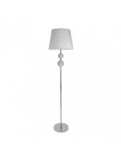 Ubeda 1xe27 Chrome Living Room Foot White Screen 160x38x38 Cm