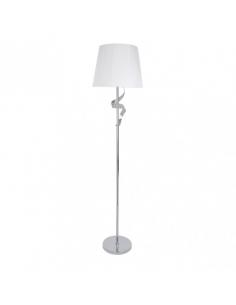 Baeza 1xe27 Chrome White Screen Living Room Foot 162x38x38 Cm