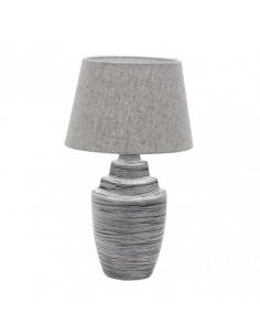 Tui 1xe27 Zinc Ceramic Table Lamp Grey Screen 41.5x24x24 cm