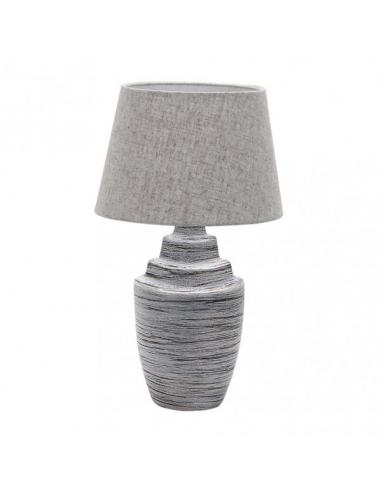 Tui 1xe27 Zinc Ceramic Table Lamp Grey Screen 41.5x24x24 cm