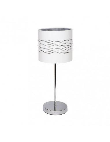 Niebla 1xe14 Table Lamp Chrome/white-silver 43x17x17 Cm