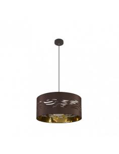 Fog Pendant 1xe27 Brown/brown-gold Regx40x40 Cm