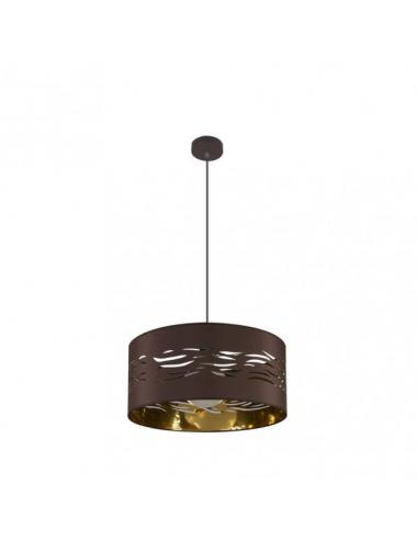 Colgante Niebla 1xe27 Marron/marrón-oro Regx40x40 Cm