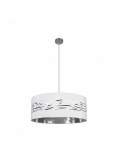 Fog Pendant 1xe27 Chrome/white-silver Regx50x50 Cm