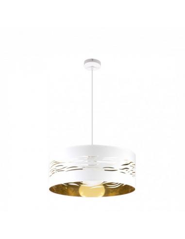 Fog Pendant 1xe27 White/white-gold Regx50x50 Cm