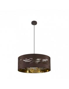 Fog Pendant 1xe27 Brown/brown-gold Regx50x50 Cm