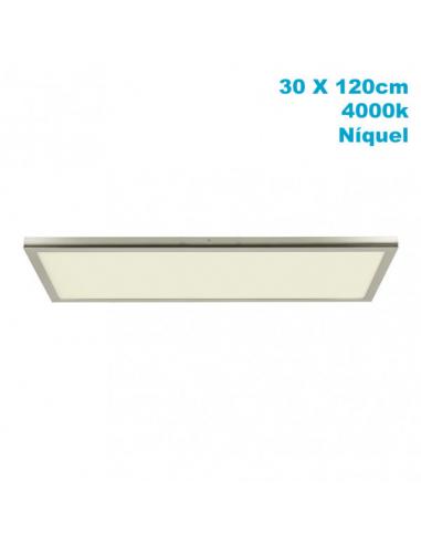 Panel Superf. 72w 4000k Tivoli Niquel 2,5x30x120cm 6120 Lm