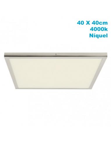 Panel Superf. 36w 4000k Tivoli Nickel 2.5x40x40cm 3060 Lm