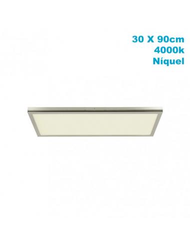 Panel Superf. 72w 4000k Tivoli Niquel 2,5x30x90 Cm 6120 Lm