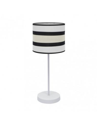 Small Desktop Lamp. Karla 1xe14 White/beige 42x17x17 Cm