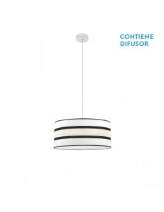 Karla Pendant 1xe27 White/beige Regx40x40 Cm