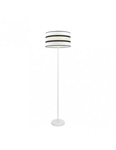 Pie Salon Karla 1xe27 Blanco/beis 149x40x40 Cm