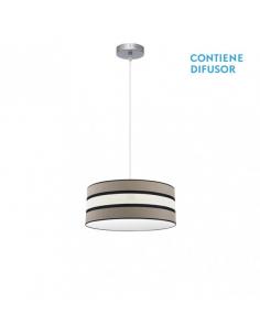 Karla Pendant 1xe27 Topo/beige Regx40x40 Cm